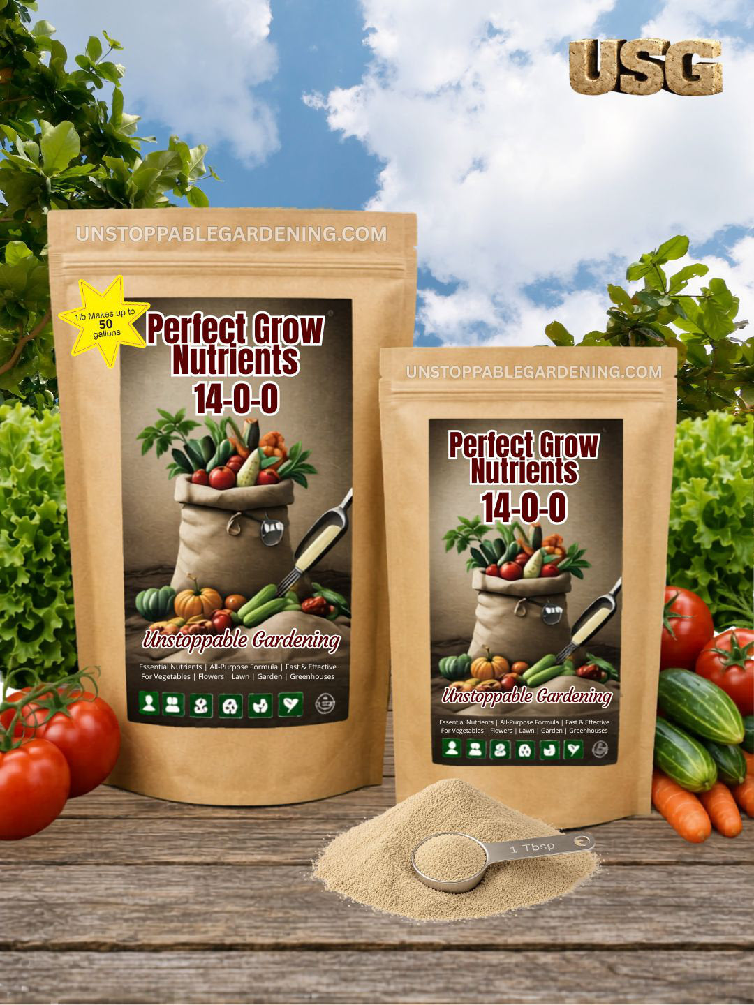Perfect Grow Nutrients, Nitrogen 14-0-0 1lb