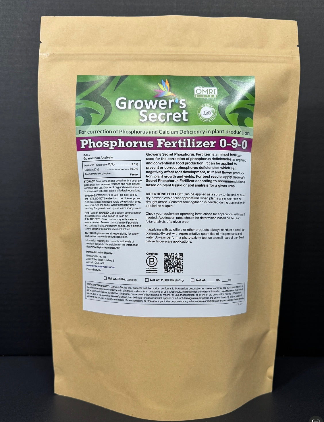 Phosphorus 0-9-0  5lbs